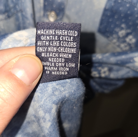 ###Vanilla Star Button Down Shirt - Picture 5 of 5